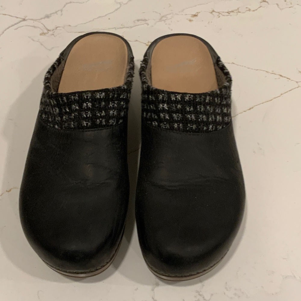Women's Dansko Black Slip-On Clogs